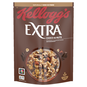 Kellogg's Extra mysli 450g suklaa pähkinä