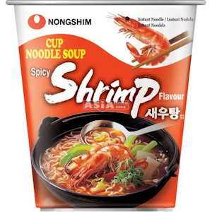 Nongshim pikanuudelikeitto 67g Spicy Shrimp Ramyun Cup