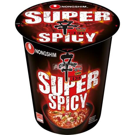 Nongshim Shin Cup 68g Super Spicy  supermausteinen kuppinuudeli
