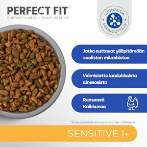 Perfect Fit Sensitive 1+ kalkkuna 1,4kg