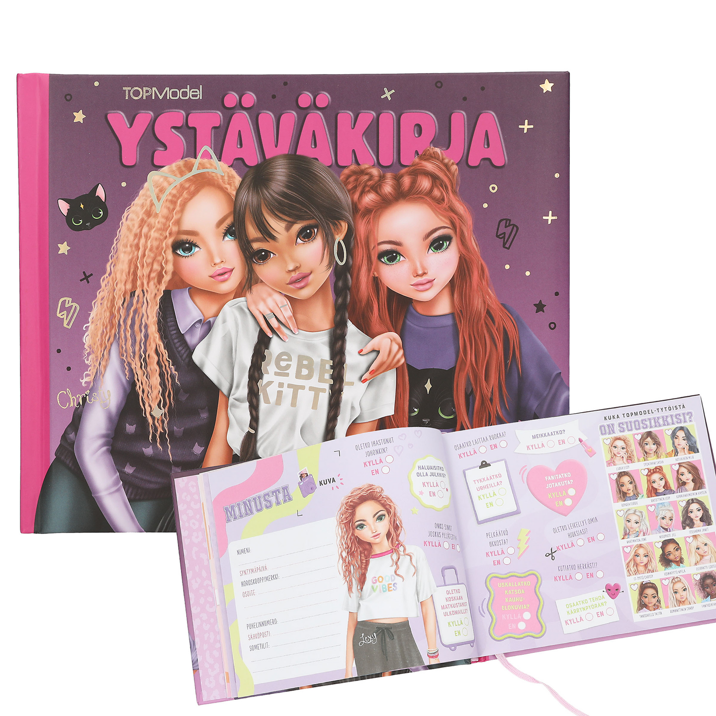 TOPModel REBEL KITTY ystäväkirja
