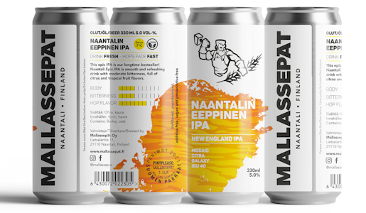 Mallassepät Naantalin NEIPA olut 5% 0,33l