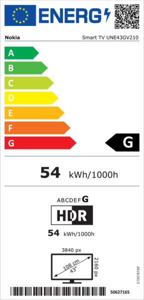 Nokia UNE43GV210 43'' 4K UHD Android LED-TV