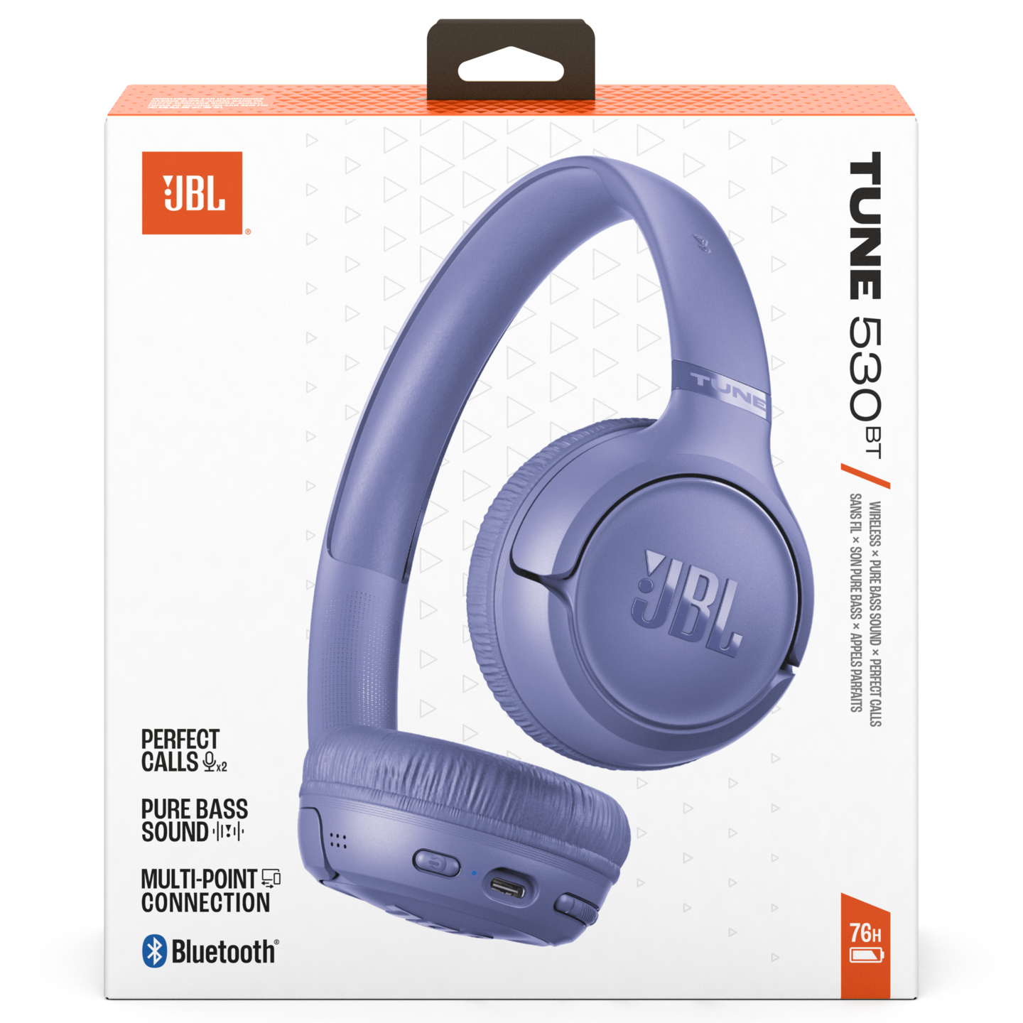 JBL Tune 530BT -langattomat sankakuulokkeet, laventeli