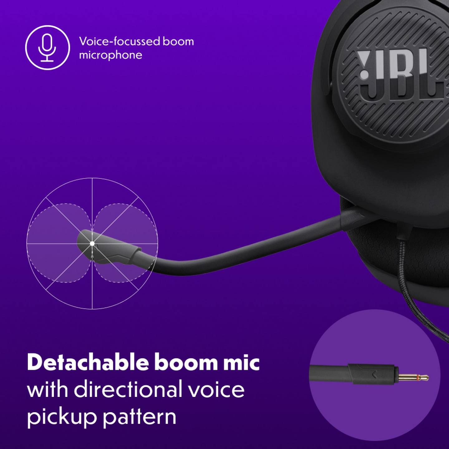 JBL Quantum 100 M2 -pelikuulokkeet, musta