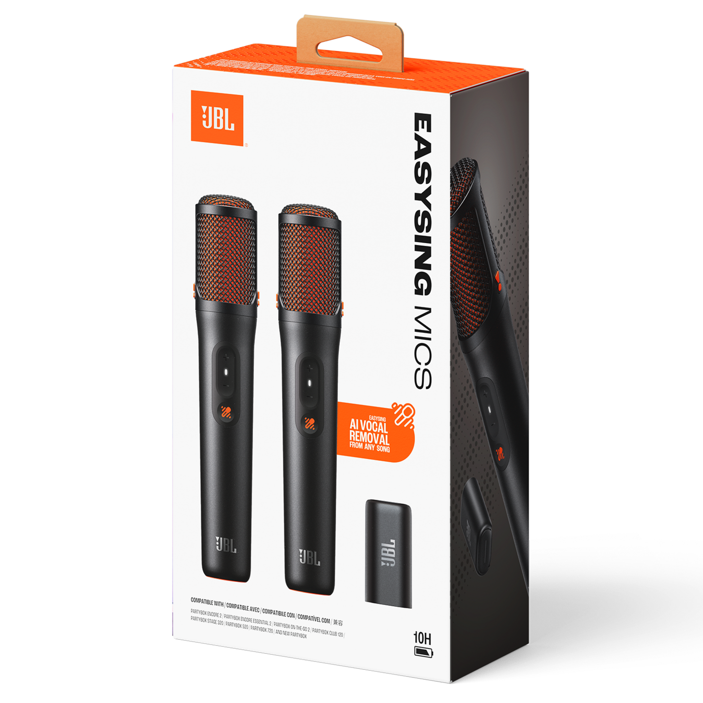 JBL EasySing Mics -langaton karaokemikrofoni, 2 kpl