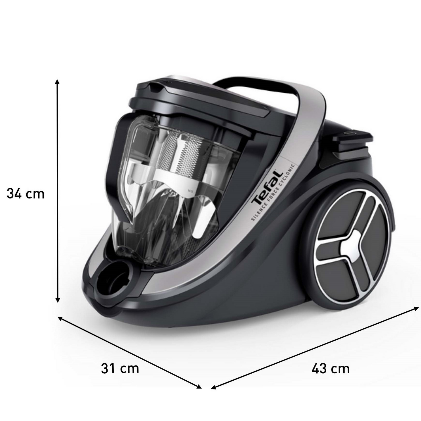 Tefal Silence Force Cyclonic Total Clean TW7976EA -pussiton pölynimuri