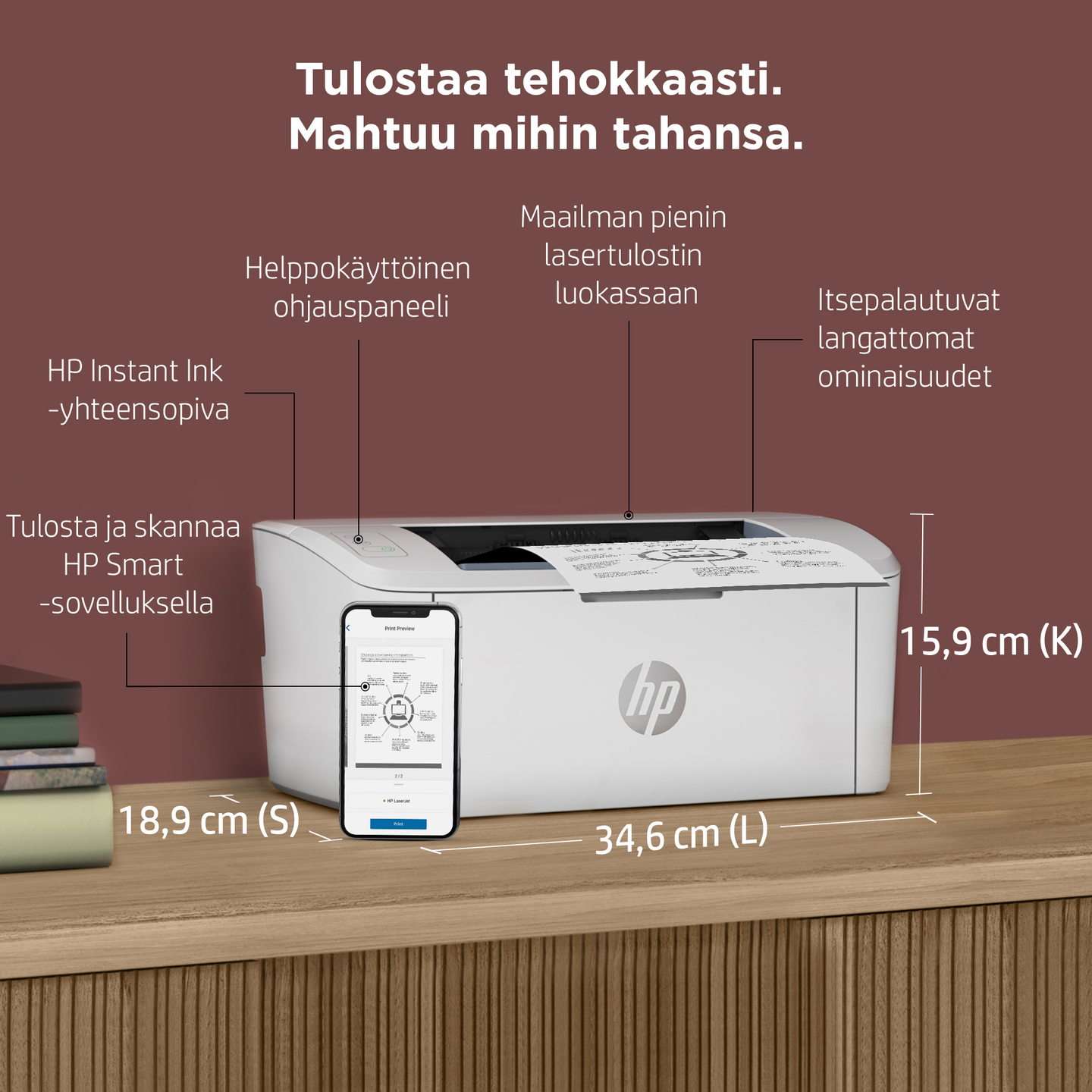 HP LaserJet M110W -lasertulostin