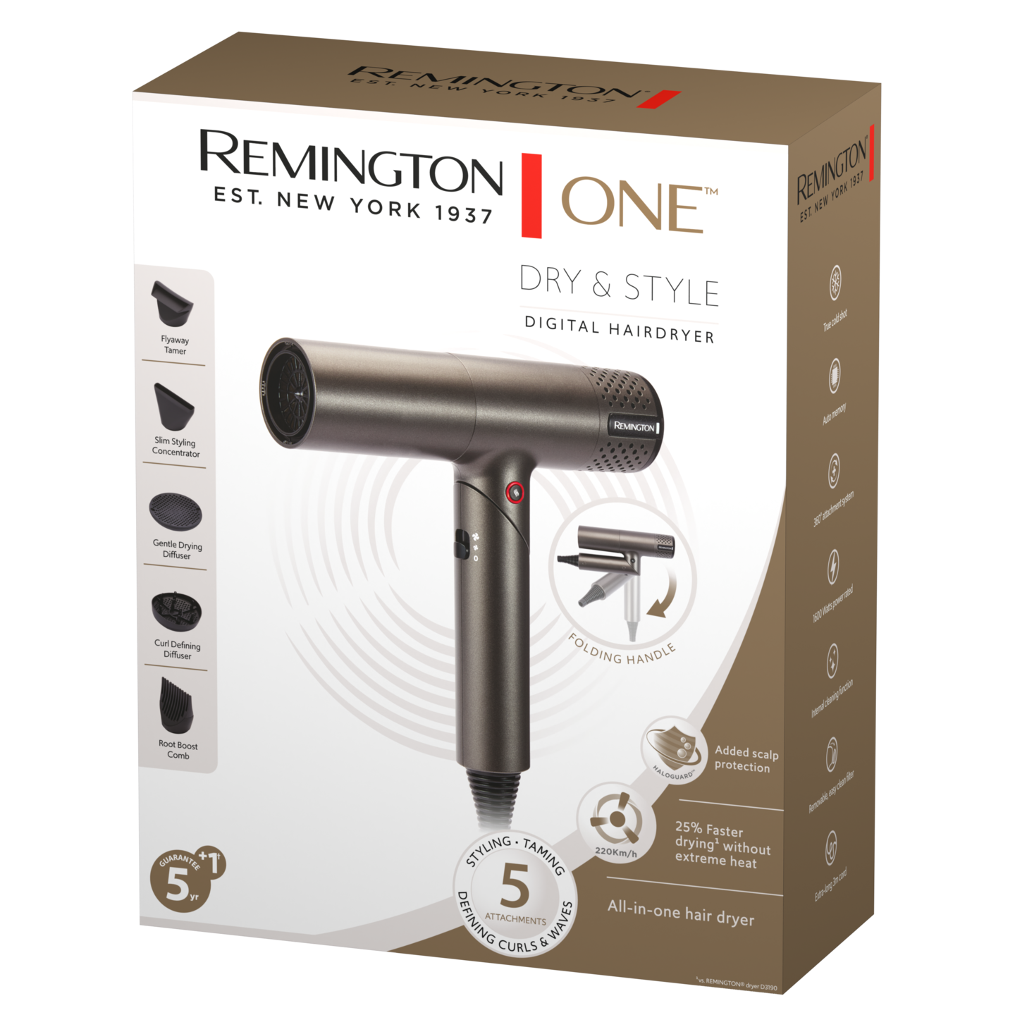 Remington ONE Dry & Style BLDC EC6077 -hiustenkuivain