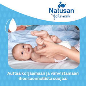 Natusan by Johnson's 3in1 Nappy Care Cream sinkkivoide 110g