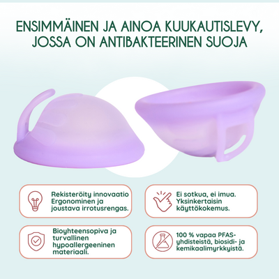 Femieko antibakteerinen kuukautislevy violetti