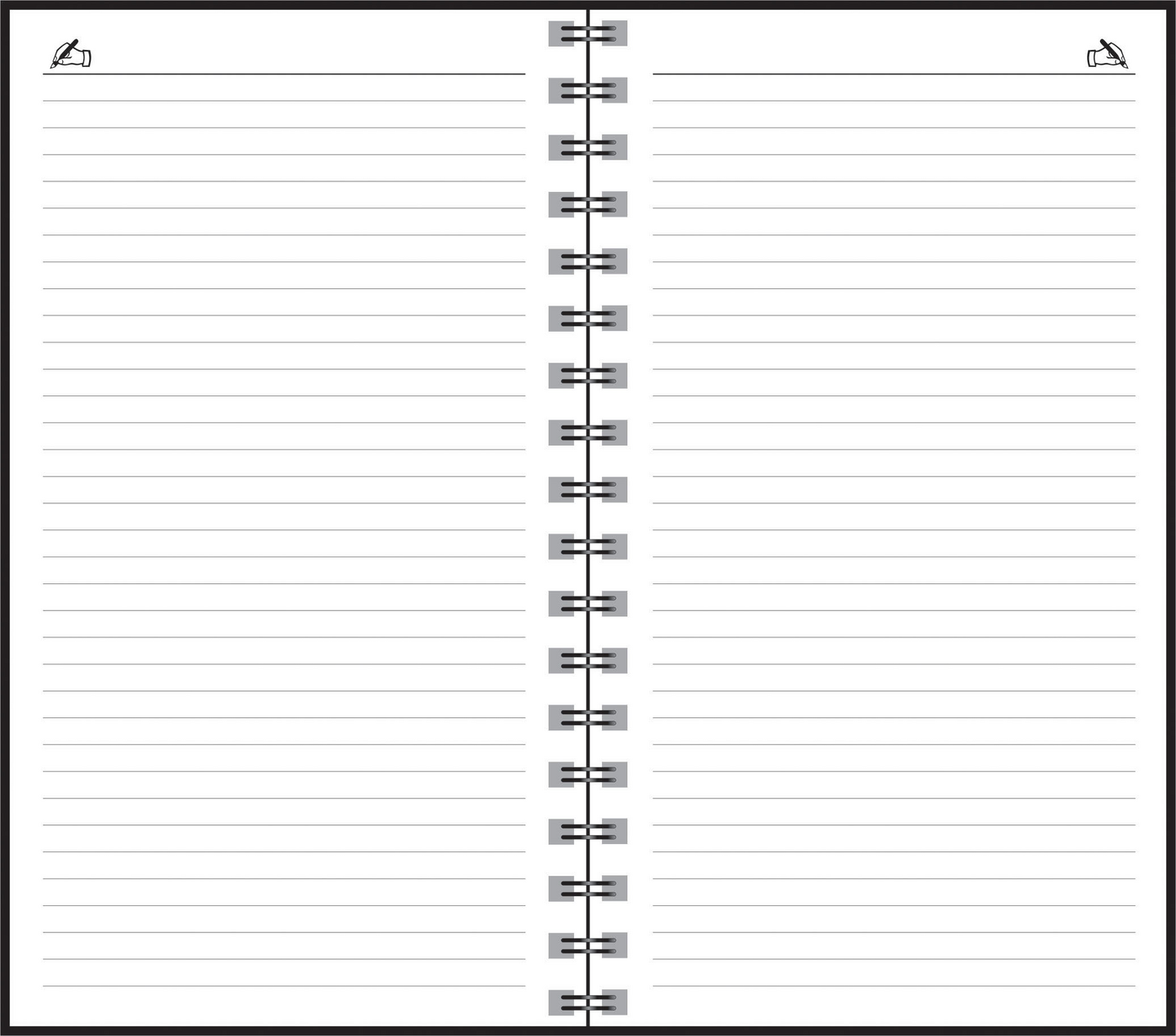 Ajasto lukuvuosikalenteri 2025-26 Simple, musta