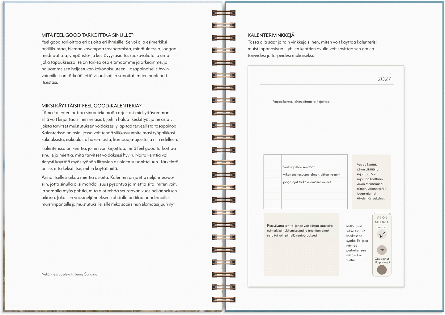 Burde Life Planner kalenteri Feel good A5 26/27