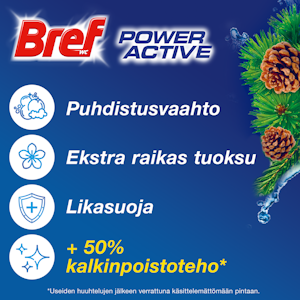 Bref Power Active wc-raikastin 50g Pine