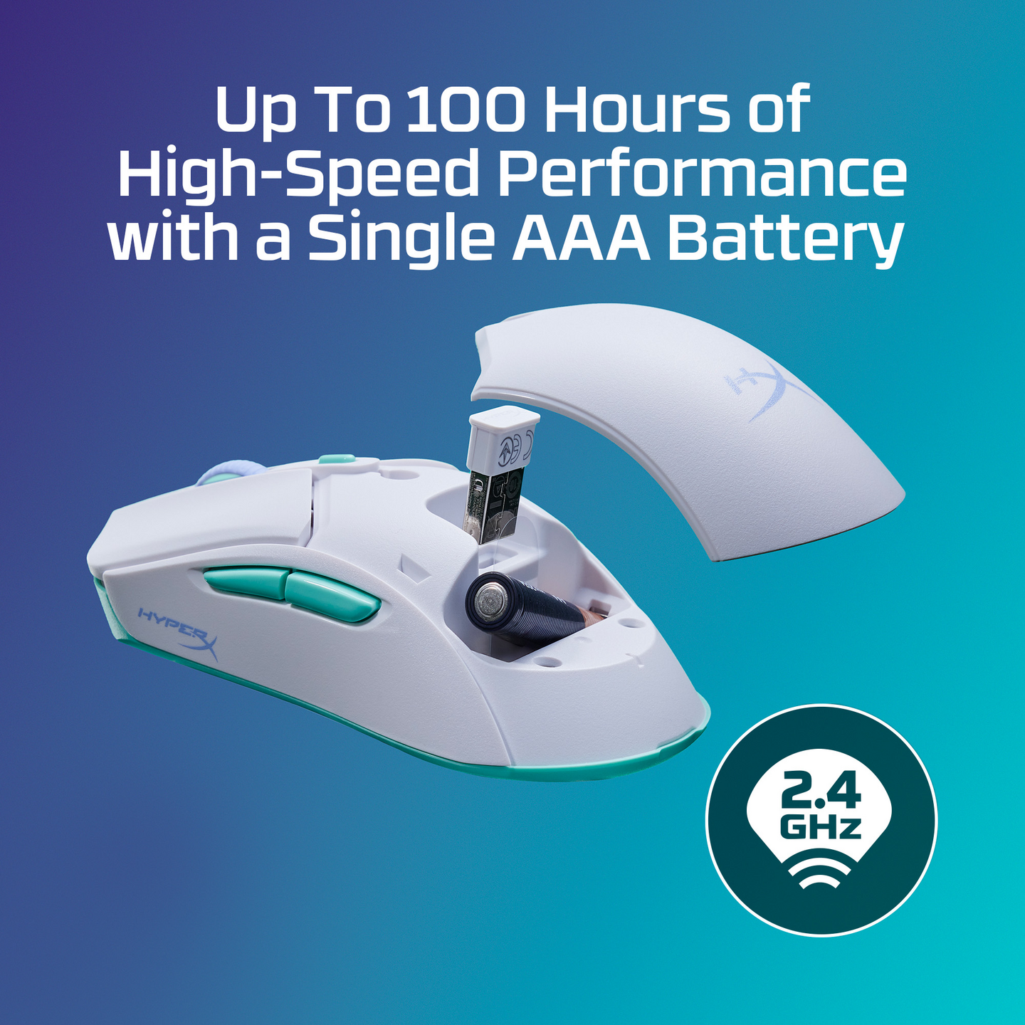 HyperX Pulsefire Haste 2 Core -langaton pelihiiri, valkoinen