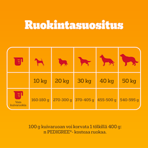 Pedigree Tender Goodness runsaasti siipikarjaa Medium 2,6kg