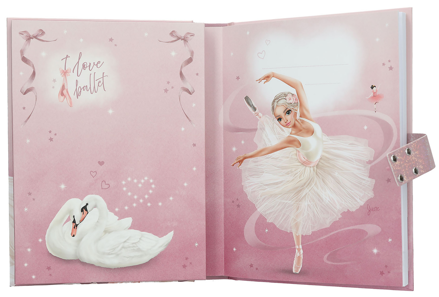 TOPModel BALLET Koodillinen & soiva päiväkirja