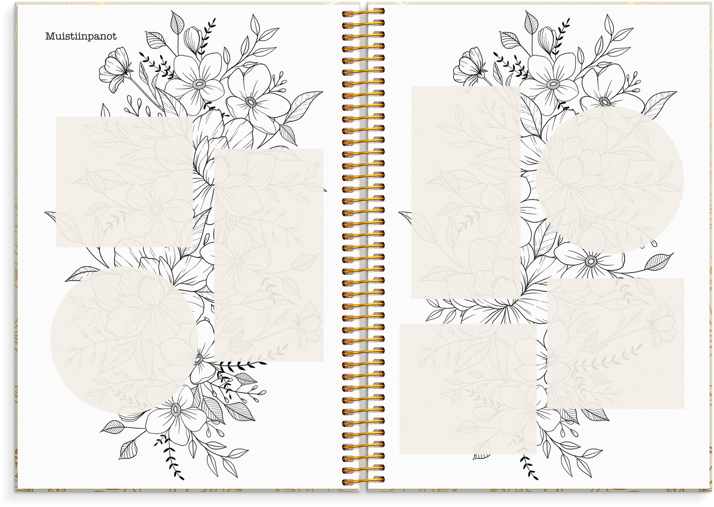 Burde Kalenteri 2027 Life Planner Bloom