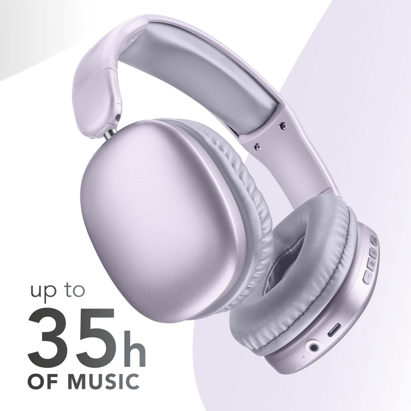 MusicSound Maxi 3 -langattomat vastamelusankakuulokkeet, lila