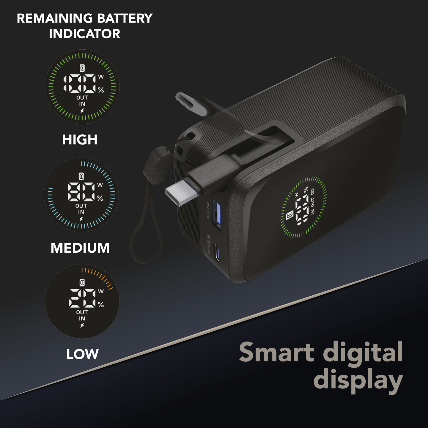 Cellularline Power Roller 65 W 20 000 mAh -varavirtalähde