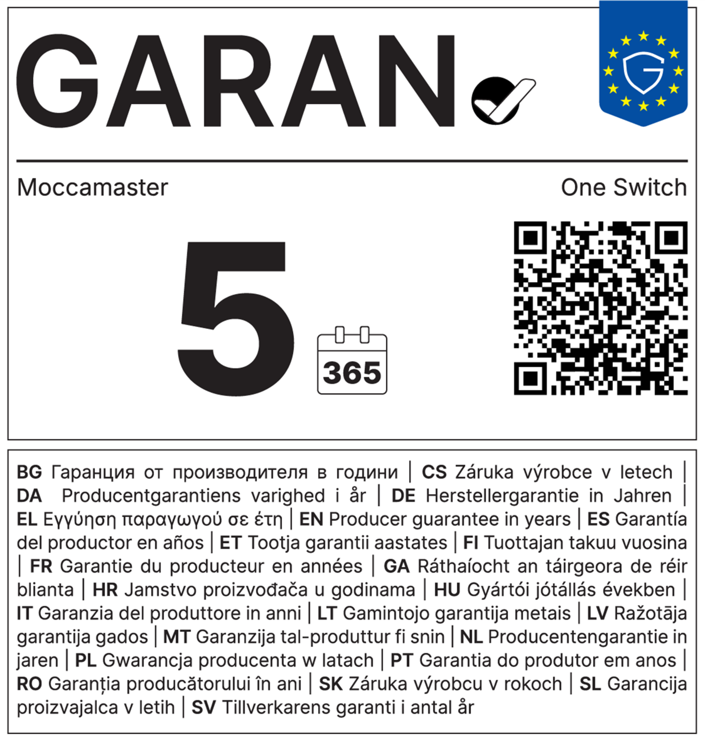 Moccamaster One Switch -kahvinkeitin, mattahopea