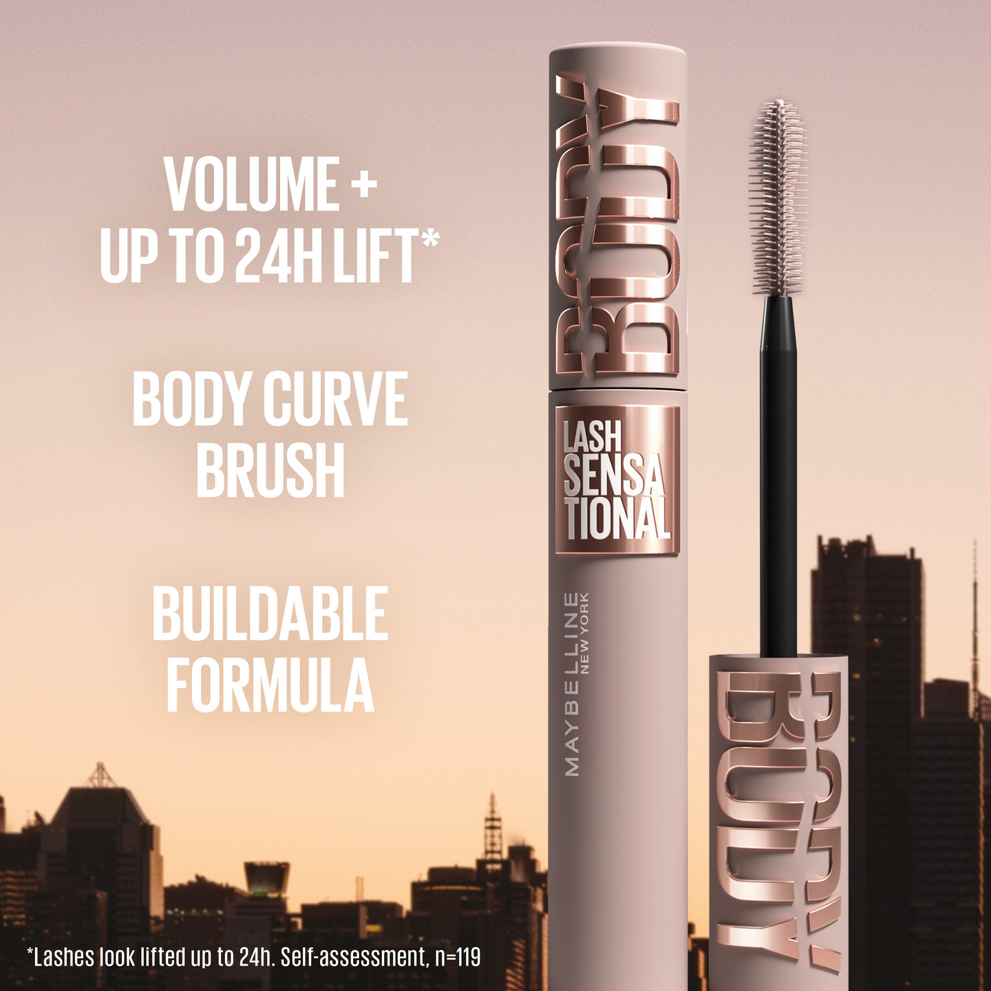 Maybelline New York Lash Sensational Body mascara Very Black
