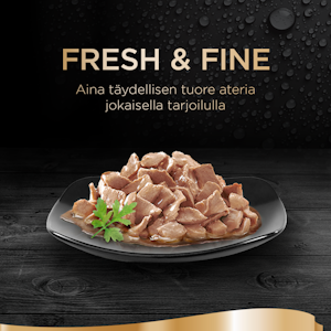 Sheba Fresh&Fine 6x50g Sekoitus härkää ja kanaa kastikkeessa