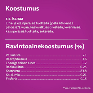 Whiskas kanaa kastikkeessa 400g