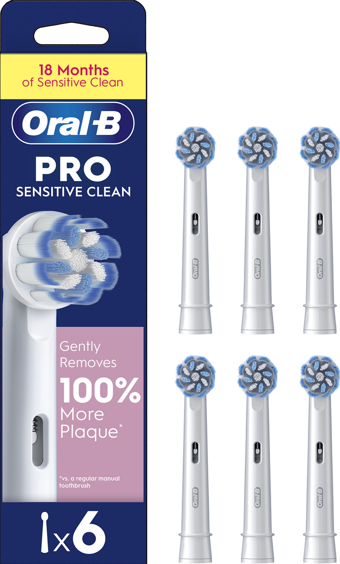 Oral-B Pro Sensitive Clean -vaihtoharja, 6 kpl