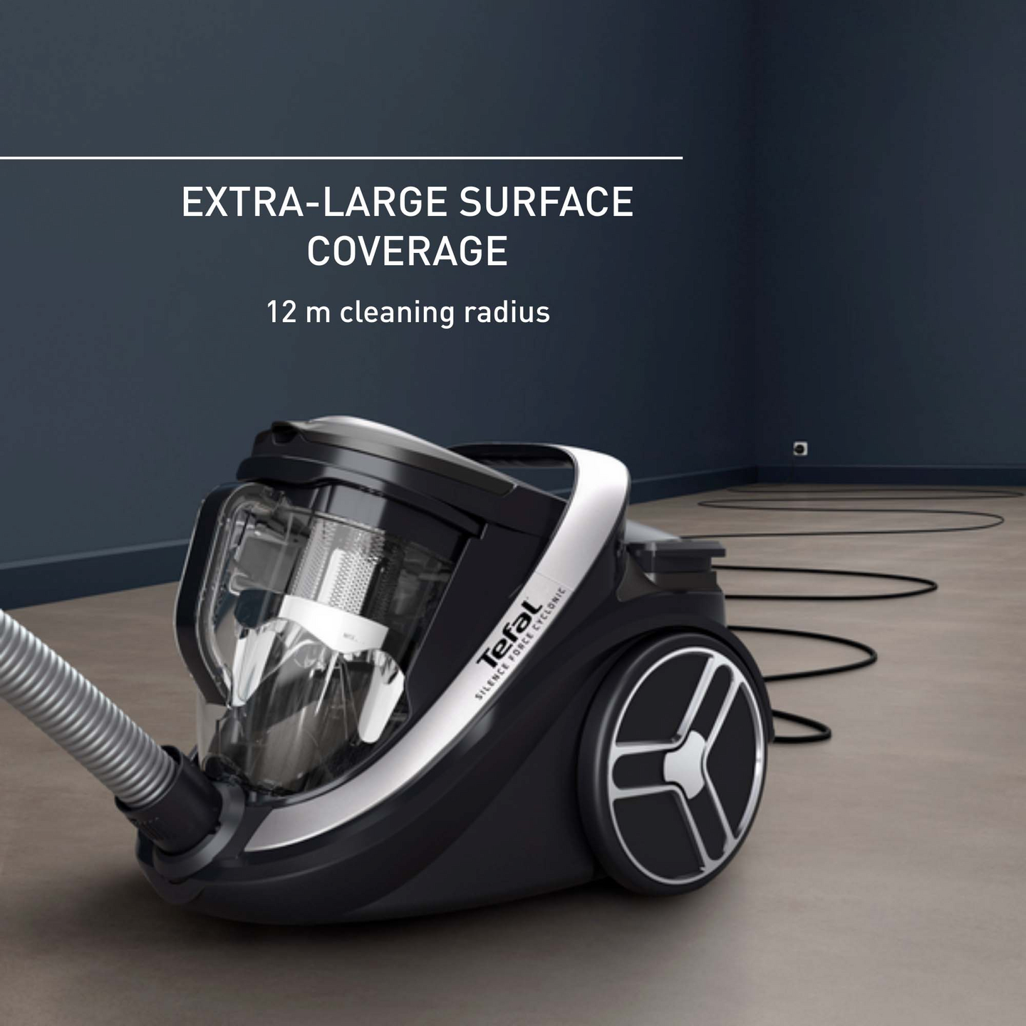 Tefal Silence Force Cyclonic Total Clean TW7976EA -pussiton pölynimuri