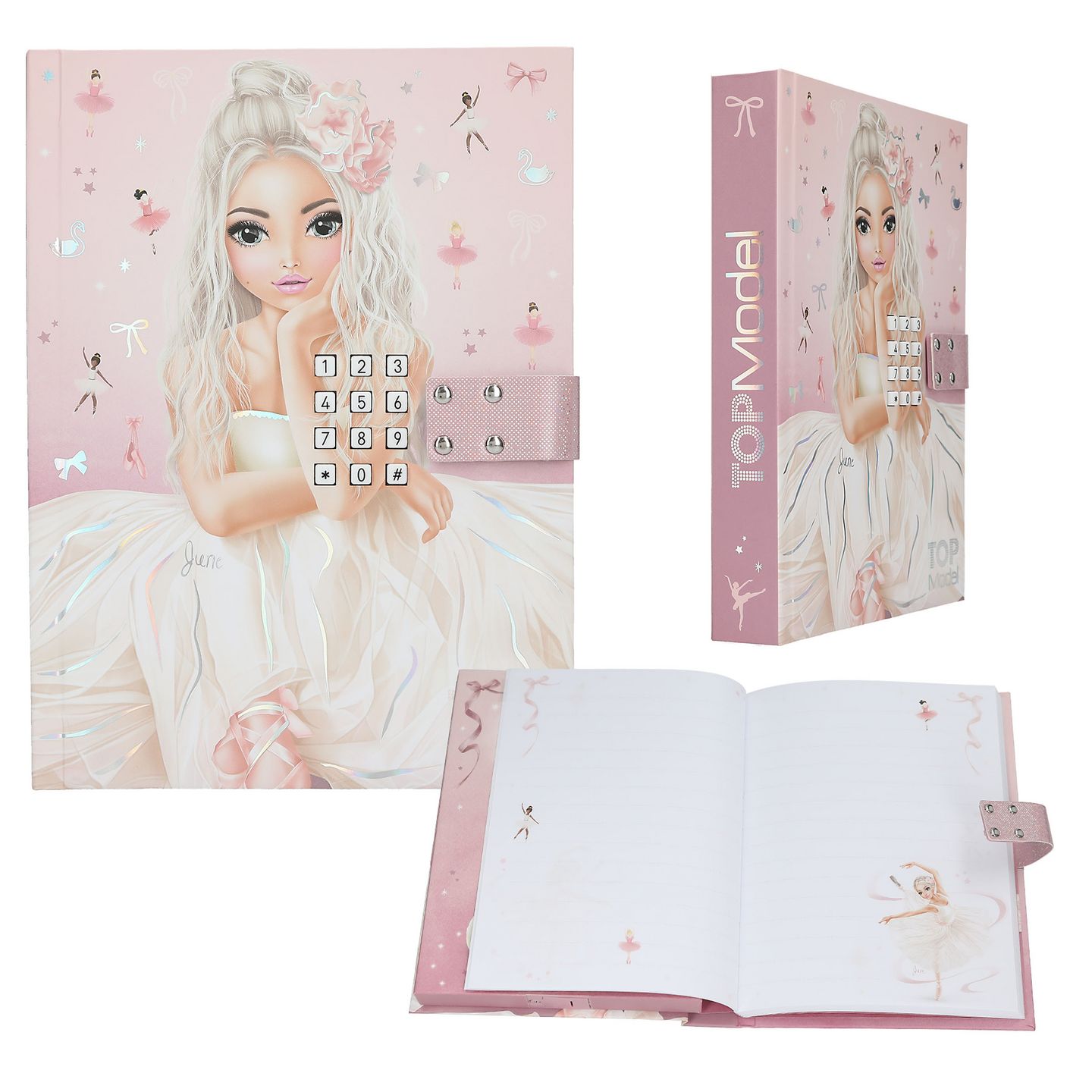 TOPModel BALLET Koodillinen & soiva päiväkirja
