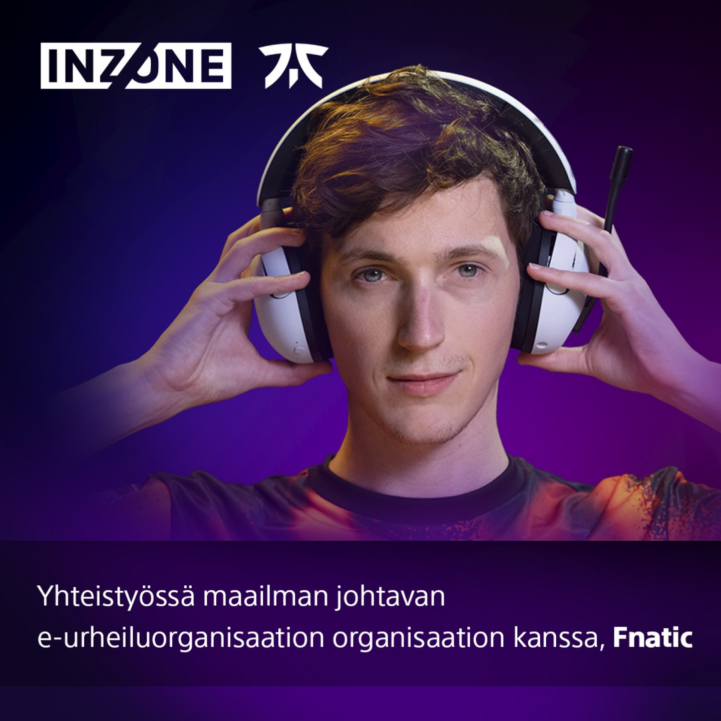 Sony INZONE H5 -langattomat pelikuulokkeet, valkoinen