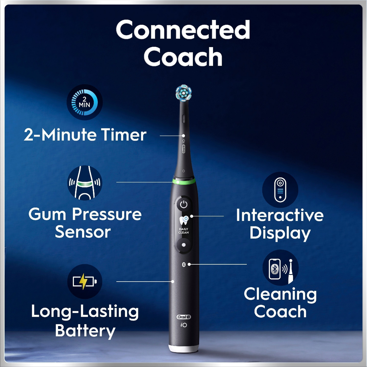 Oral-B iO6N Black Lava -sähköhammasharja + matkakotelo