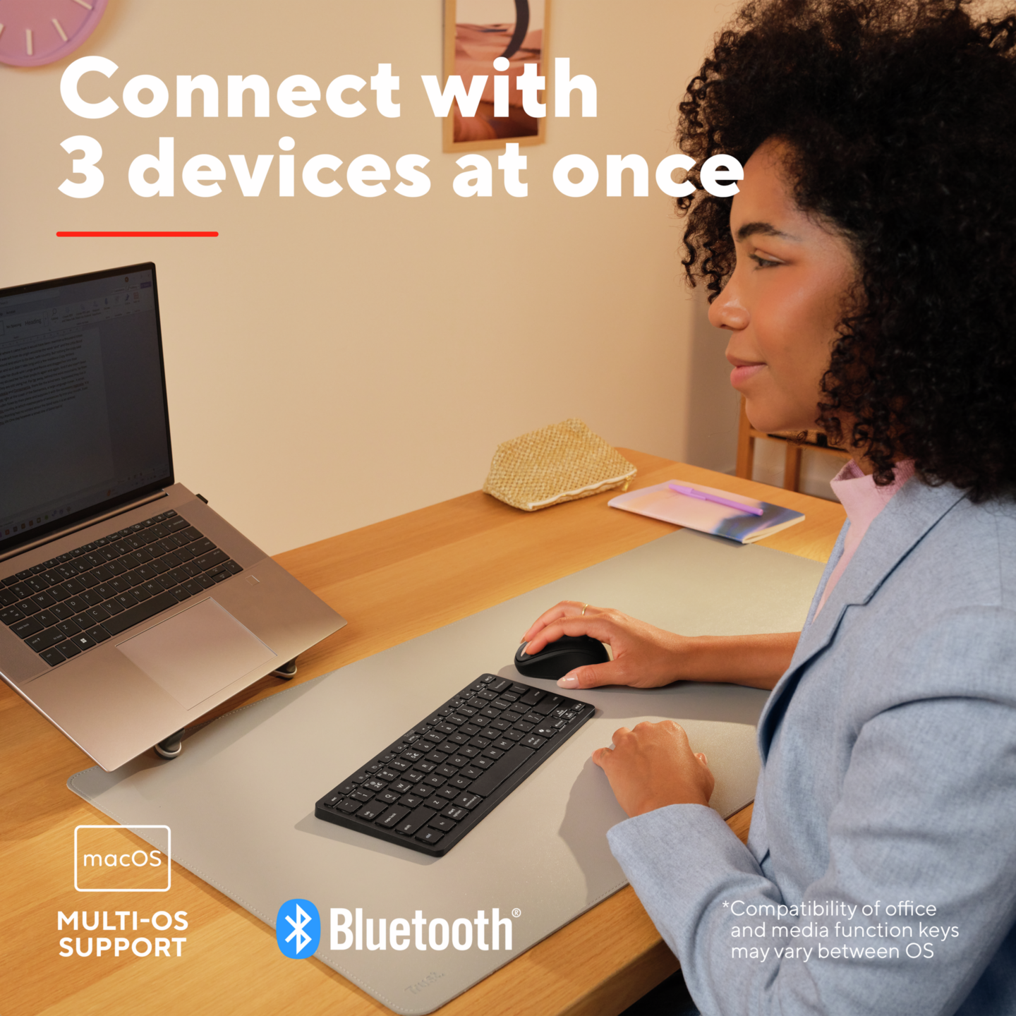 Trust Nado II Multi-device -langaton näppäimistö