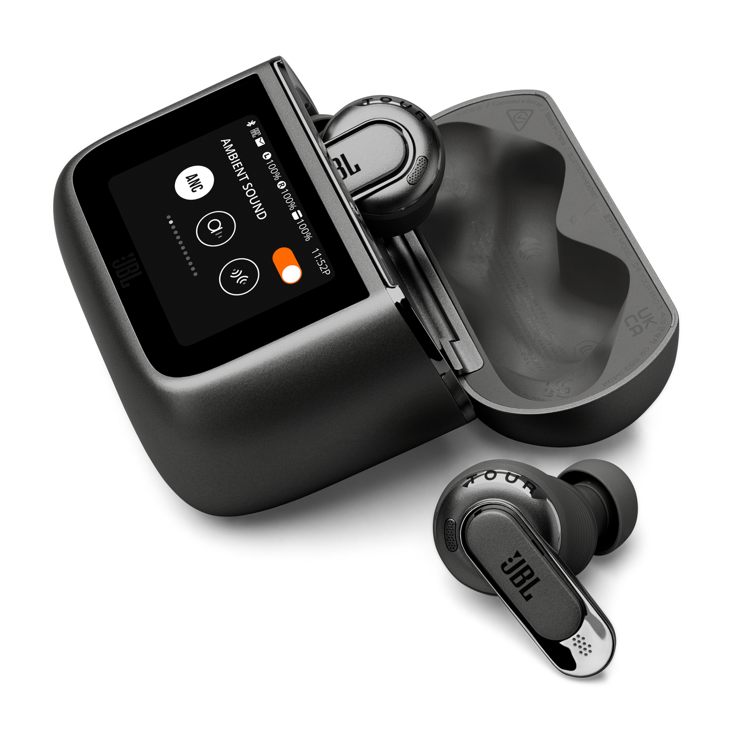 JBL Tour Pro 3 -langattomat vastamelunappikuulokkeet, musta