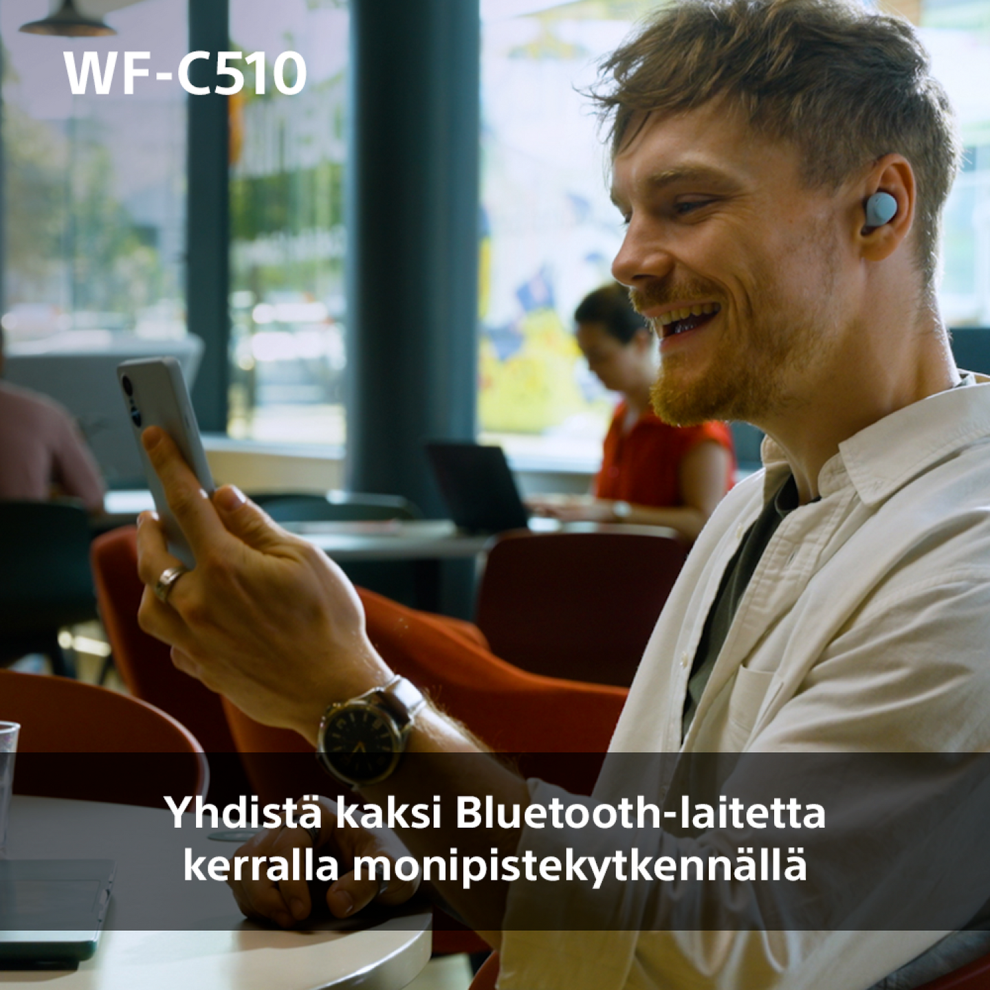 Sony WF-C510 -langattomat nappikuulokkeet, sininen