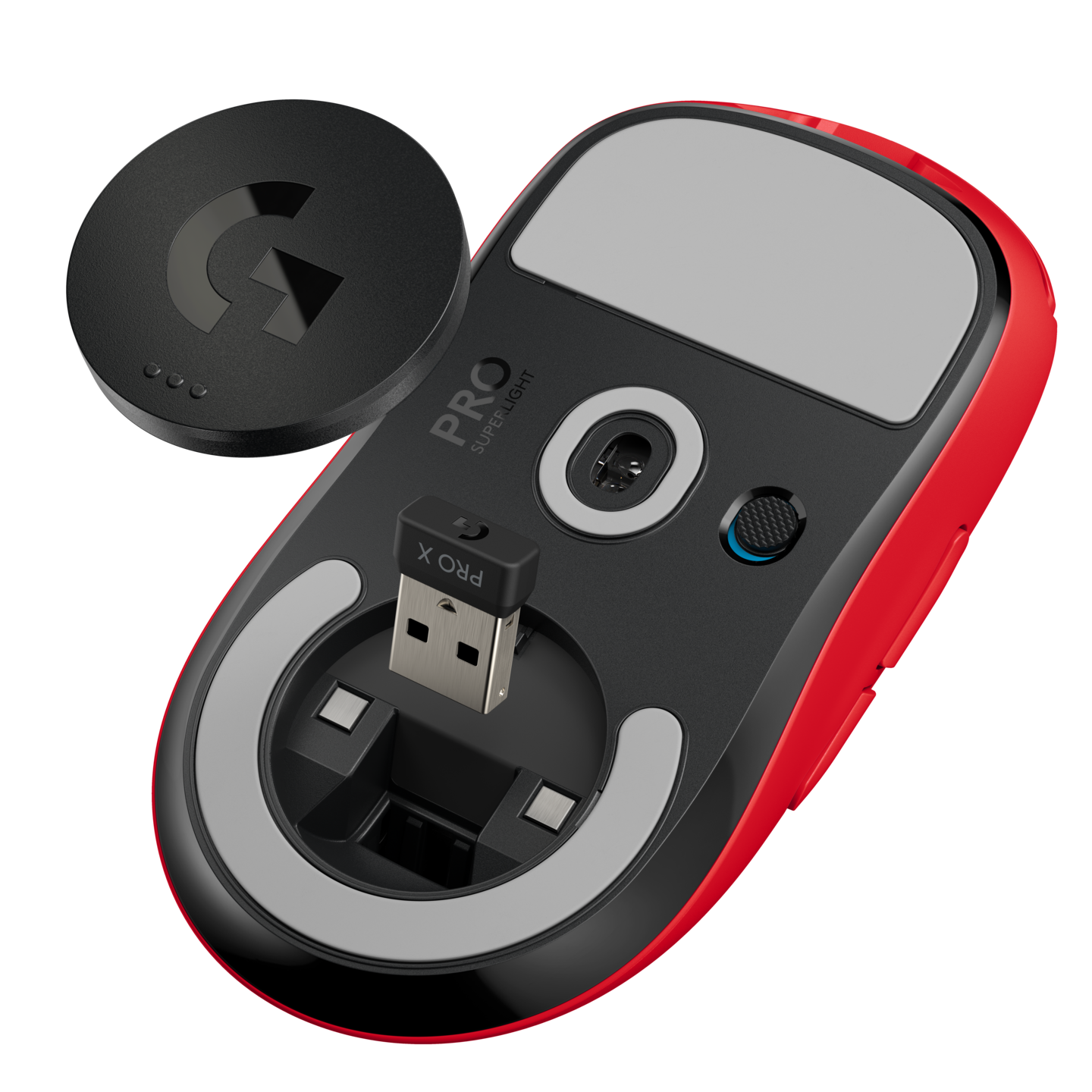 Logitech G Pro X Superlight -langaton pelihiiri, punainen