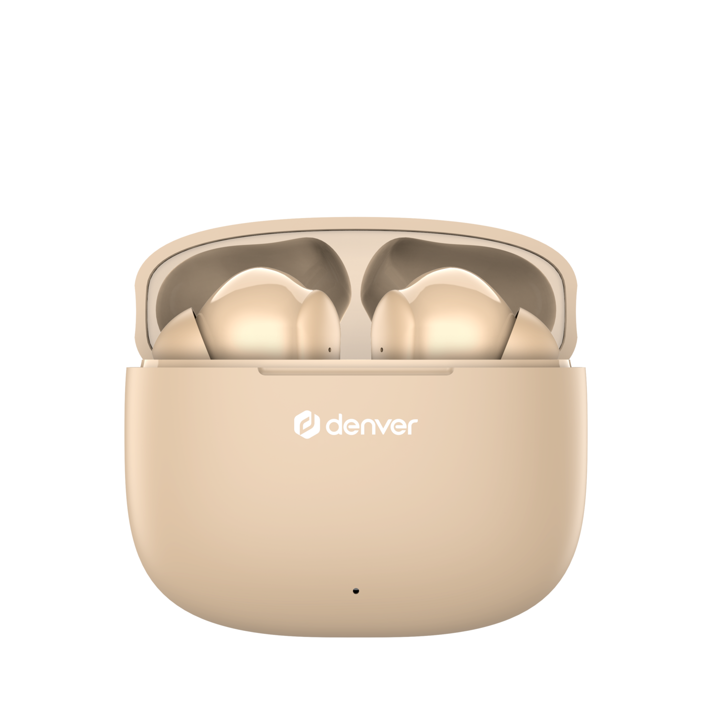 Denver TWE-48NU -langattomat nappikuulokkeet, beige
