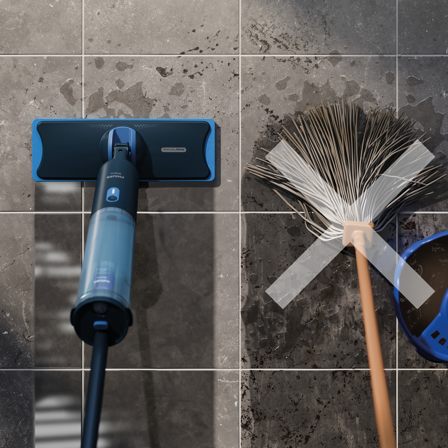 Philips OneUp 3000 Series XV3101/01 -johdoton sähkömoppi