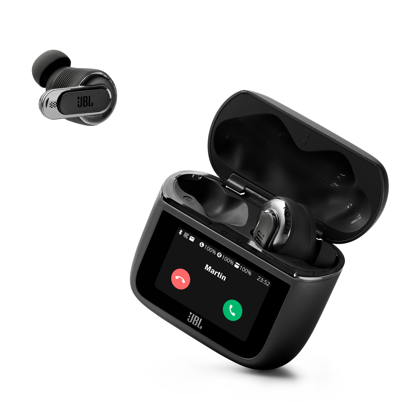 JBL Tour Pro 3 -langattomat vastamelunappikuulokkeet, musta