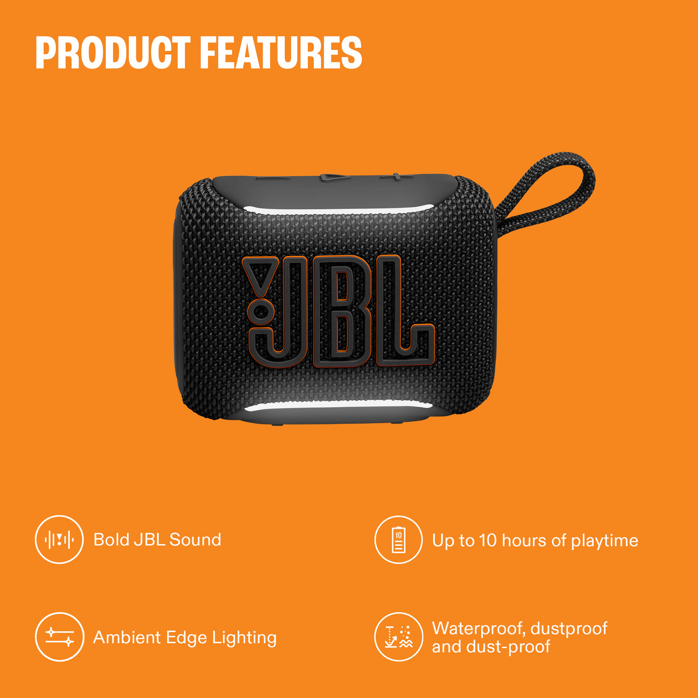 JBL Go 5 -Bluetooth-kaiutin, musta