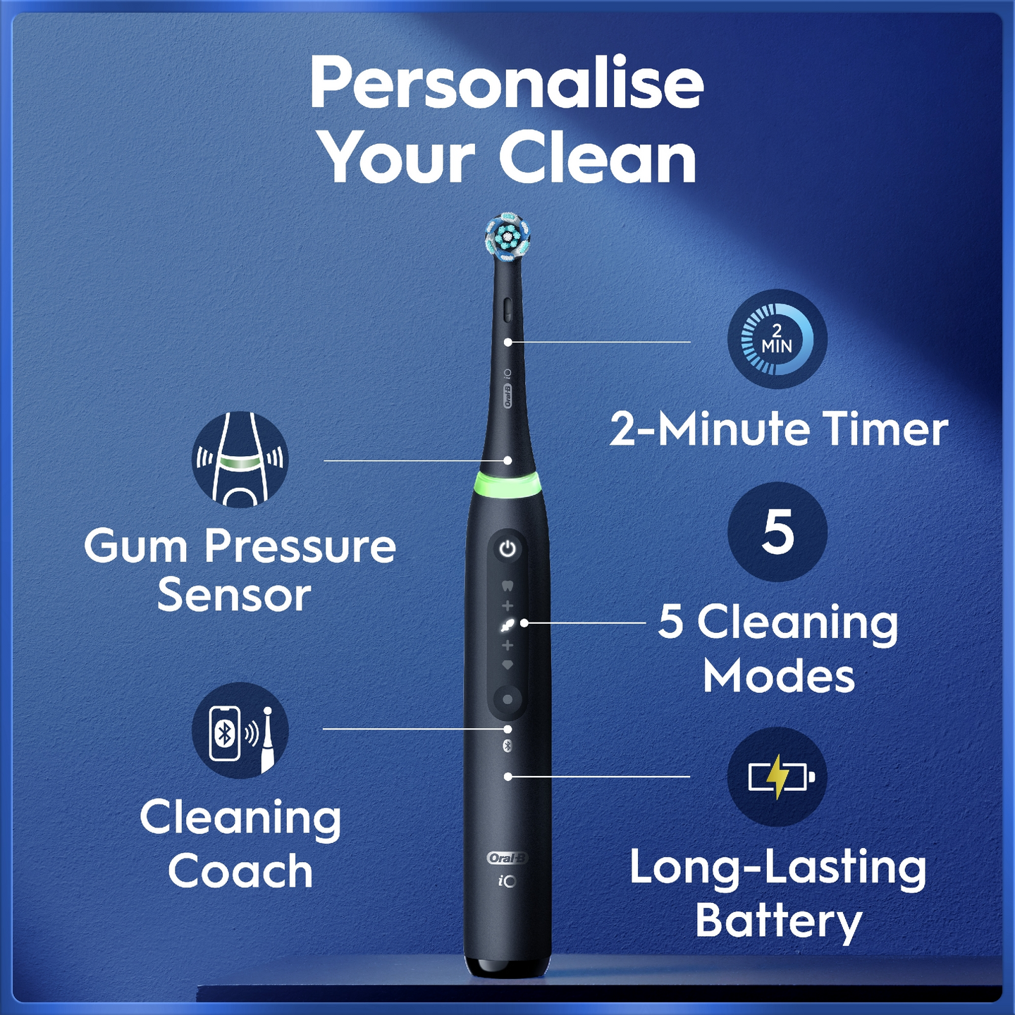 Oral-B iO5N Matt Black -sähköhammasharja