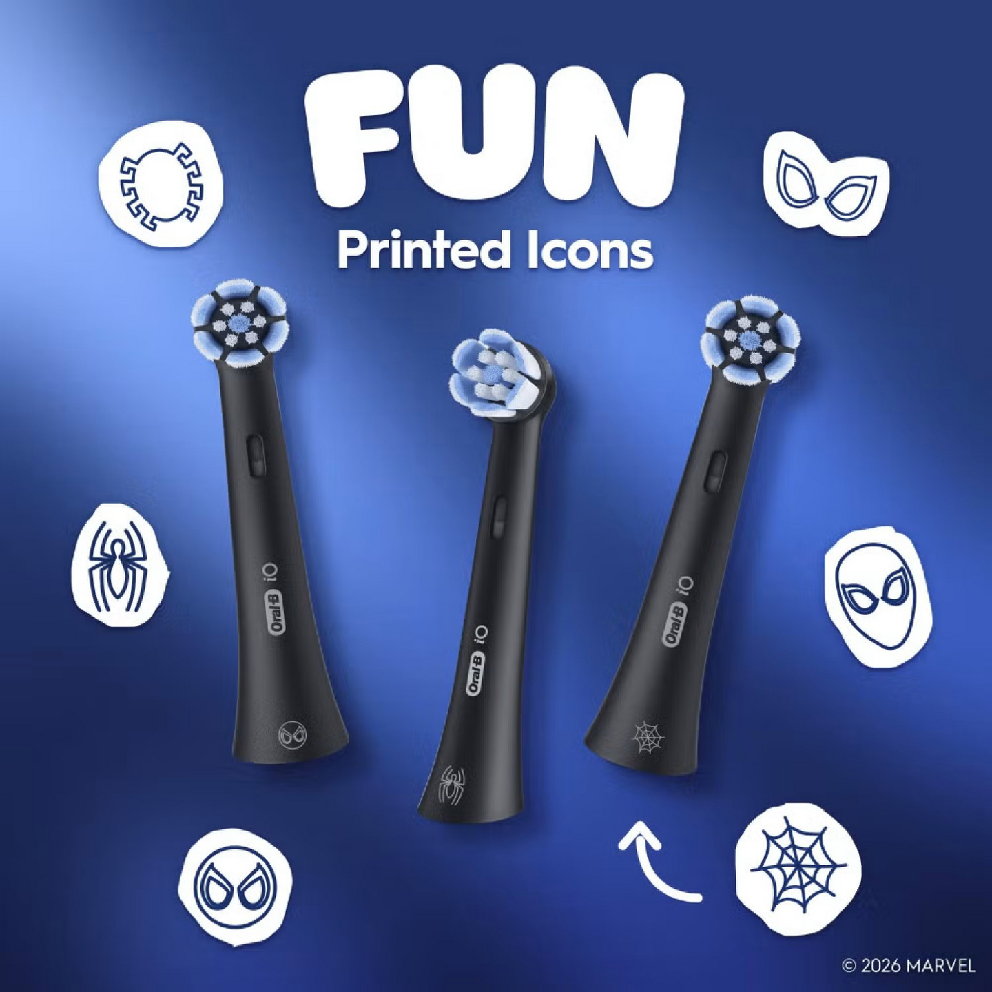Oral-B iO Kids 6+ Spider-Man -vaihtoharja, 3 kpl