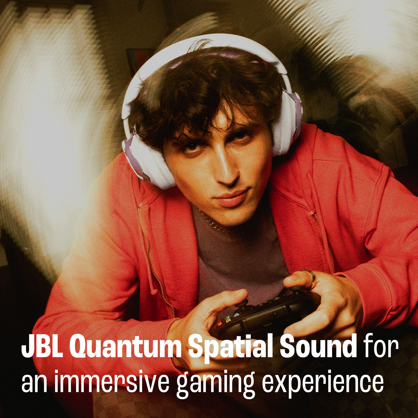 JBL Quantum 650 -langattomat pelikuulokkeet, valkoinen