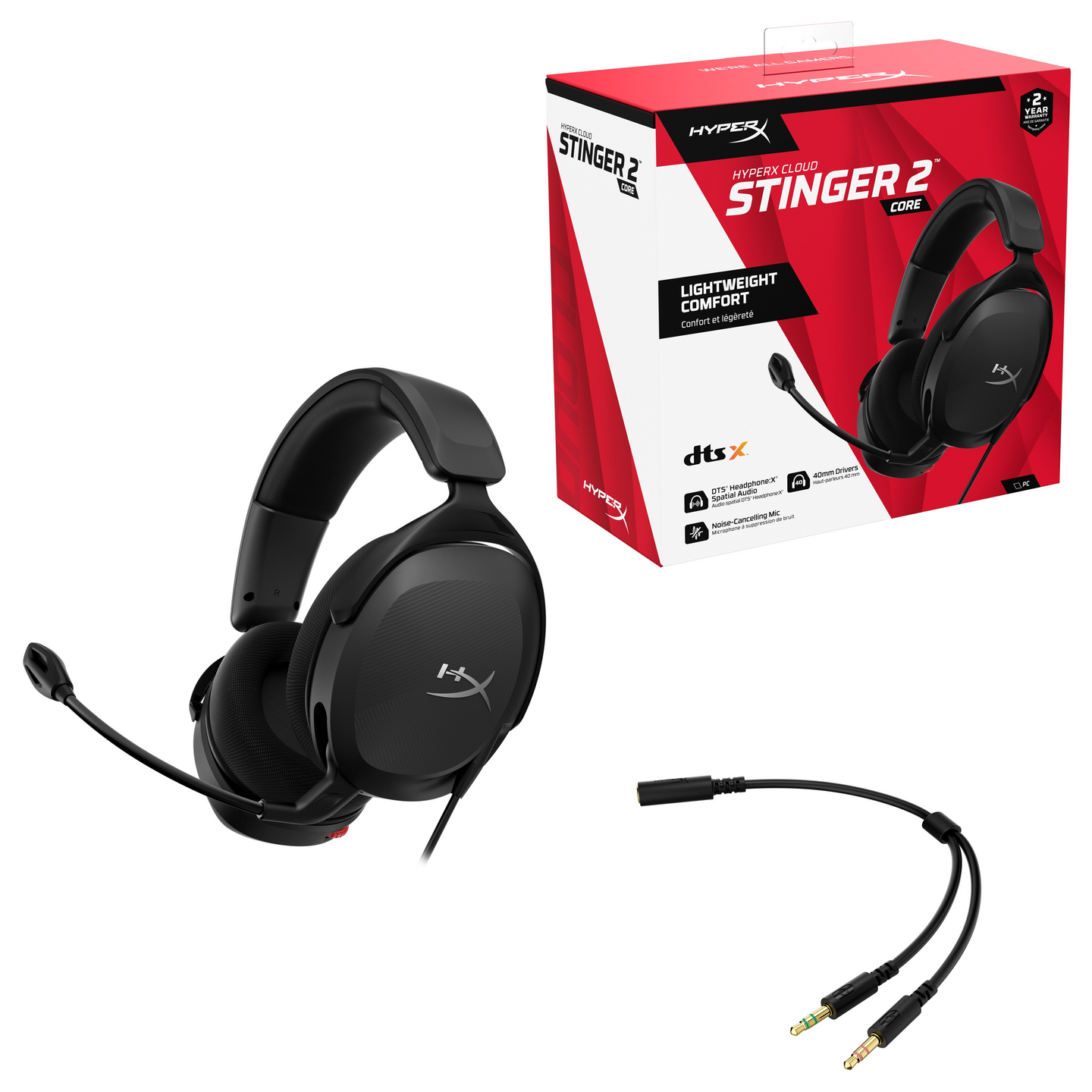 HyperX Cloud Stinger 2 Core -pelikuulokkeet
