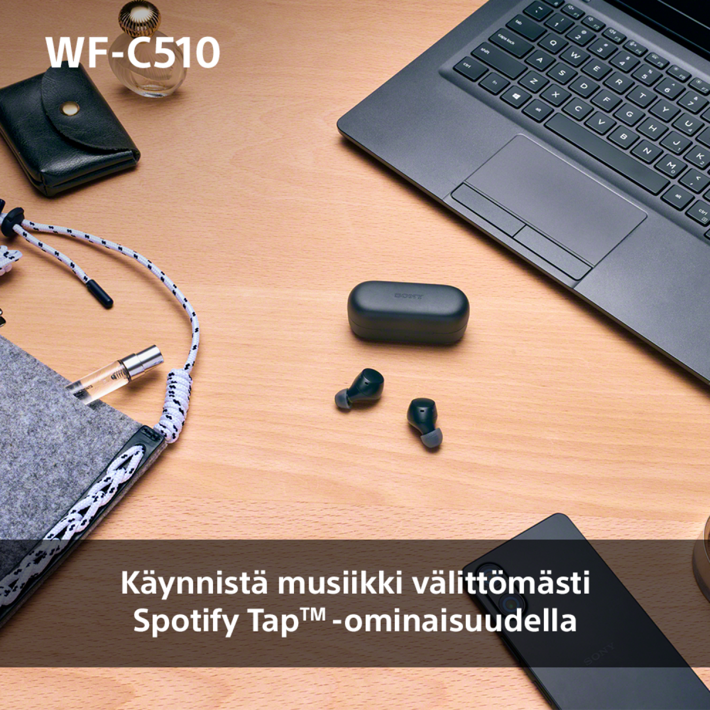 Sony WF-C510 -langattomat nappikuulokkeet, sininen