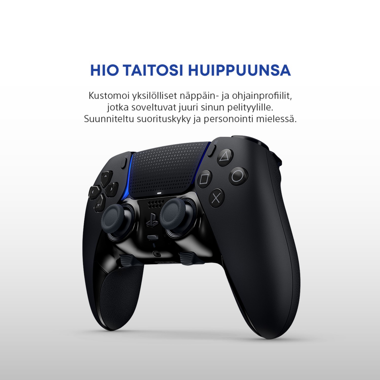 Sony PS5 DualSense Edge V2 Midnight Black -langaton peliohjain