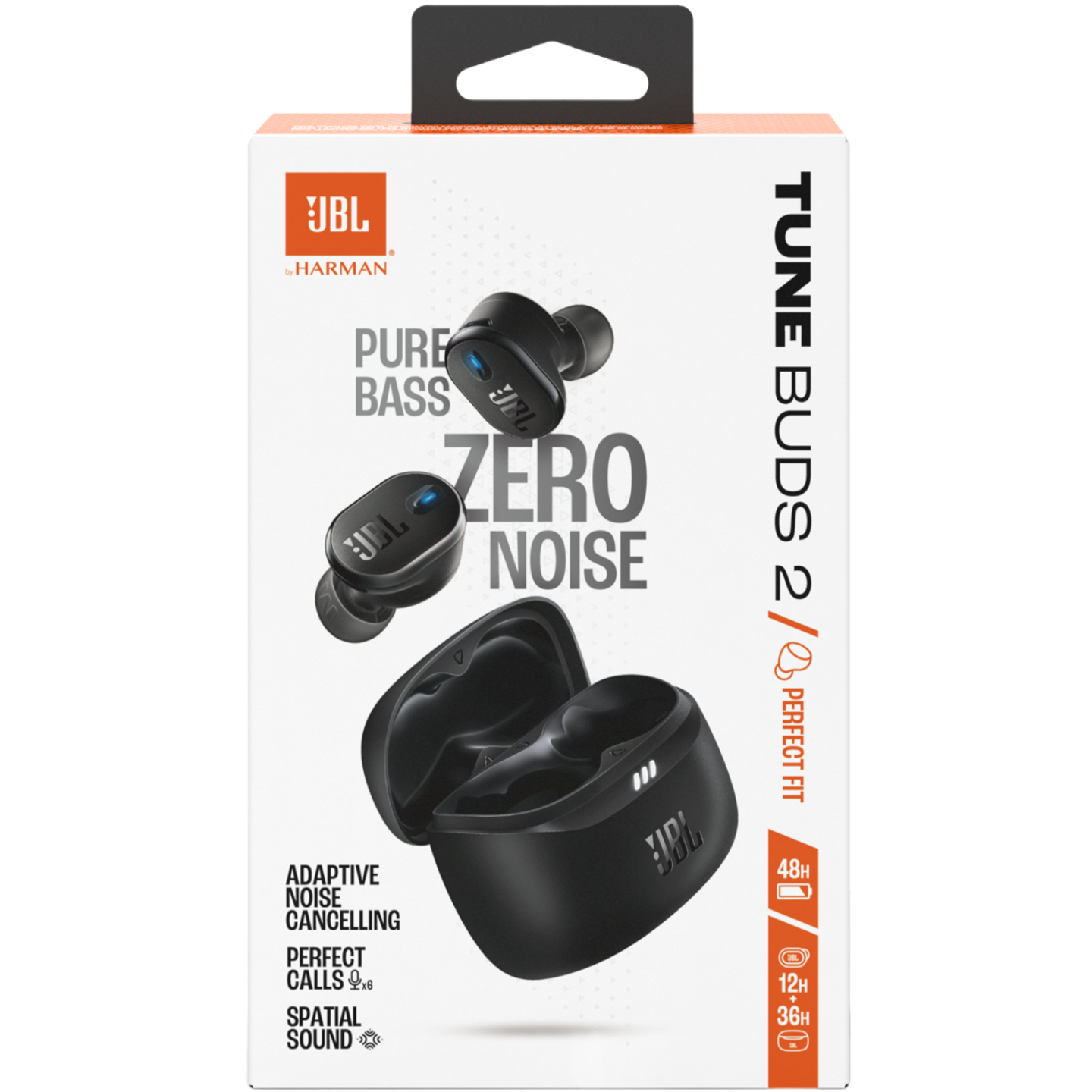 JBL Tune Buds 2 -langattomat vastamelunappikuulokkeet, musta
