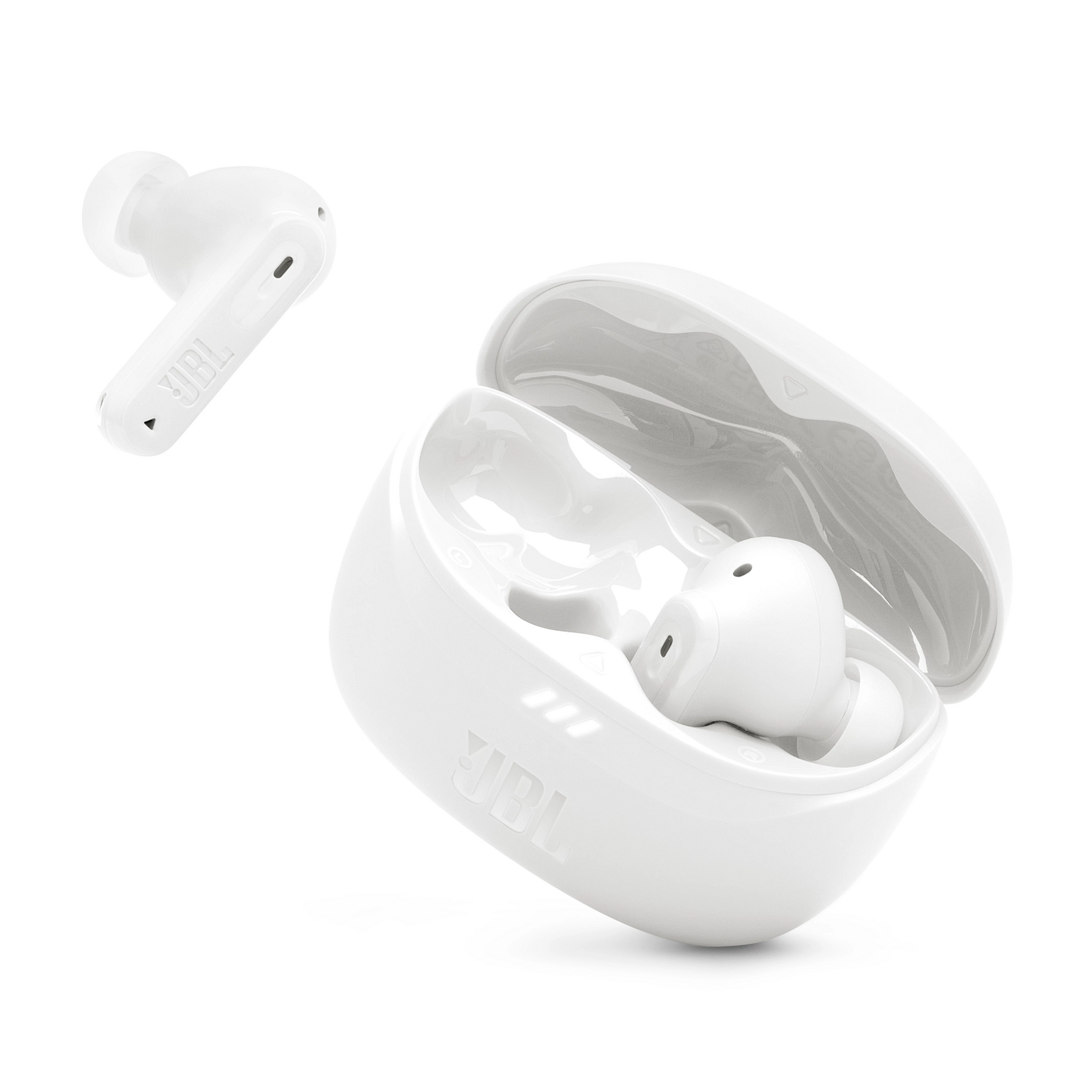 JBL Tune Beam 2 -langattomat vastamelunappikuulokkeet, valkoinen