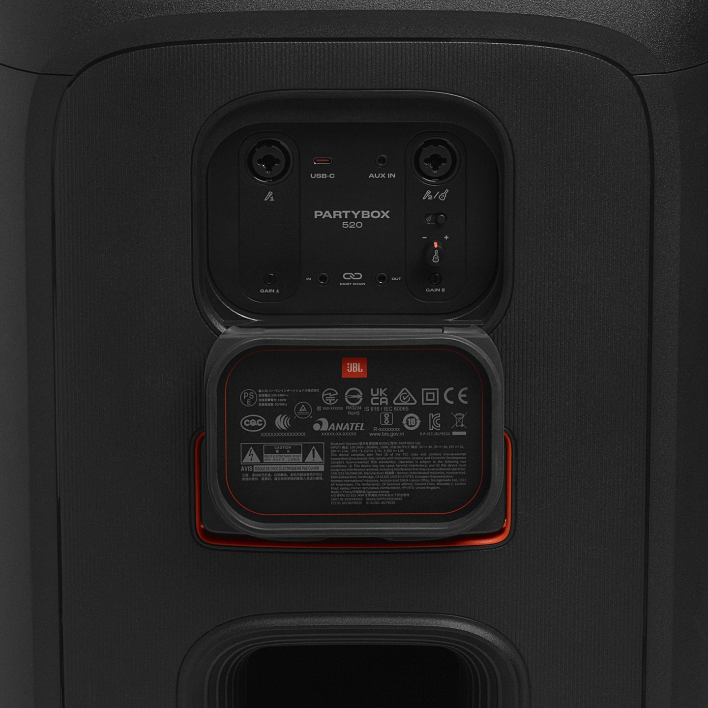 JBL PartyBox 520 -kaiutin, musta